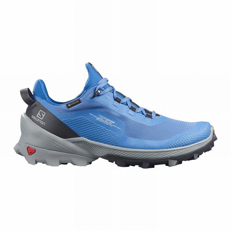 Salomon Singapore Womens Hiking Shoes - CROSS OVER GORE-TEX Blue | 36057-CHRX